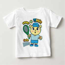 Camiseta Jogador de ténis urso