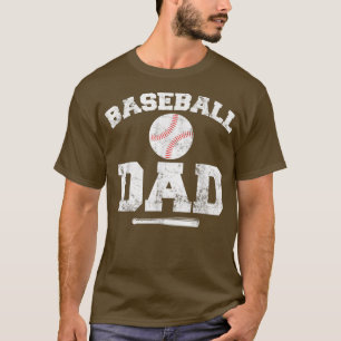 Camiseta Jogador de treinador do Pai com Pai de beisebol en