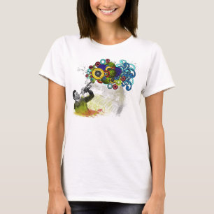 Camiseta Jogador de trombeta retro Funky