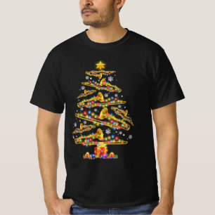 Camiseta Jogador de Trombo de Natal Árvore Jazz Music Lov
