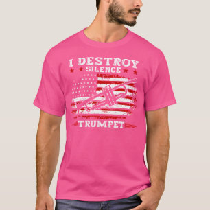 Camiseta Jogador de Trompete Arte I Destrui O Tapete Silenc