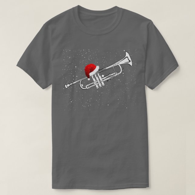 Camiseta Jogador de Trompete de Natal engraçado Ja (Frente do Design)