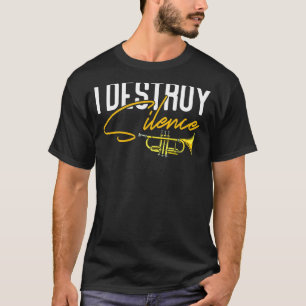 Camiseta Jogador de Trompete Eu Destruo Silêncio