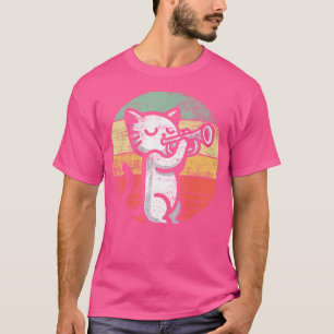 Camiseta Jogador De Trompete I Cat Joga Trompete