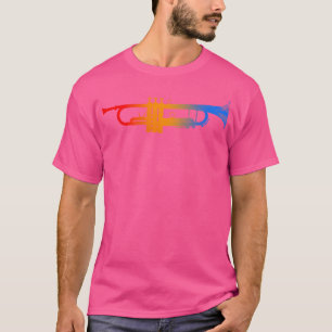 Camiseta Jogador de Trompete T Shirt Love Jazz Music Gifts