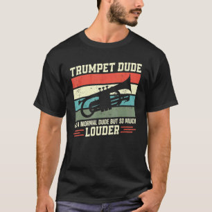 Camiseta Jogador De Trompete Vintage Retro Trumpet Duo Como