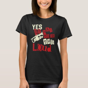 Camiseta Jogador De Trompete Vintage Sim Tem Que Ser Tão Al