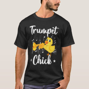 Camiseta Jogador De Trompetes De Frango Com Pintinho De Tro