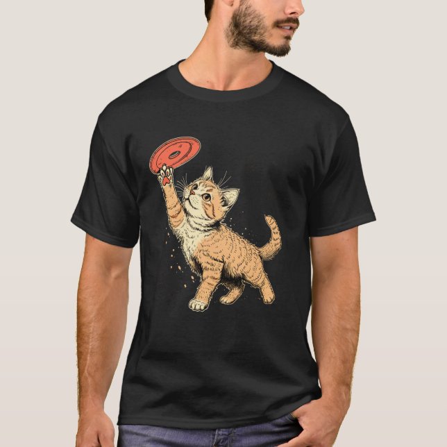 Camiseta jogador de Ultimate Frisbee Cat no Ultimate Frisbe (Frente)