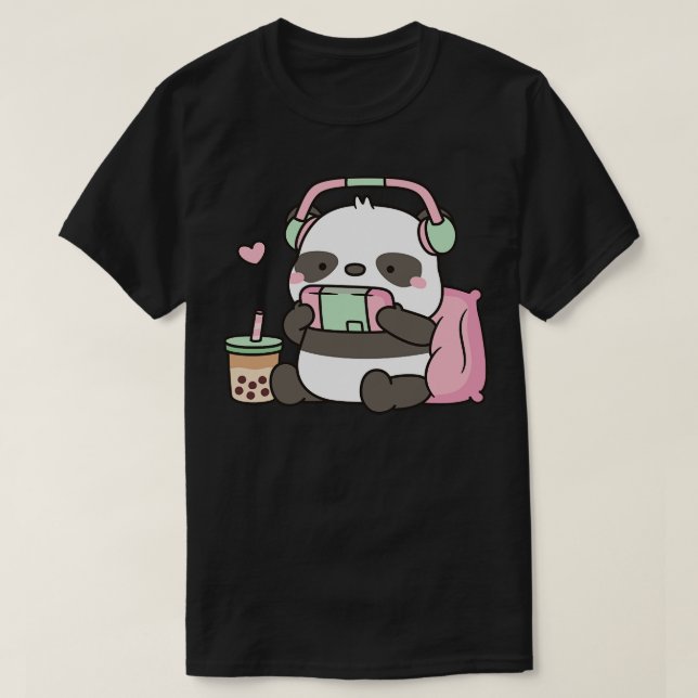 Camiseta Jogador de Urso Panda Bonito (Frente do Design)