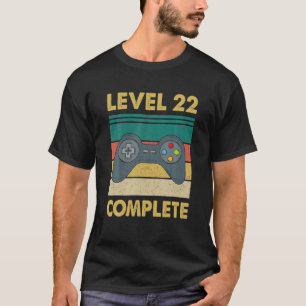 Camiseta Jogador De Vídeo Completo Do Nível 2 - 22º Aniv