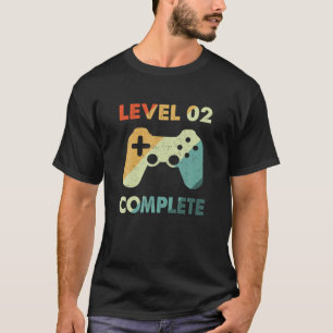 Camiseta Jogador de vídeo completo nível 2 - Anivers de c