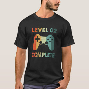 Camiseta Jogador de vídeo completo nível 2 - Anivers de c