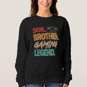Camiseta Jogador de Vídeo De Legenda Para Jogos Do Filho Do