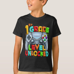 Camiseta Jogador De Vídeo Desbloqueado No Nível De 1rua Vol