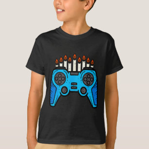 Camiseta Jogador de Video Game Judeu Hanukkah Chanukah Home