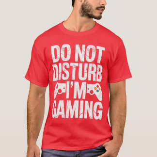 Camiseta Jogador de Video Games Controle Não Perturbe Estou
