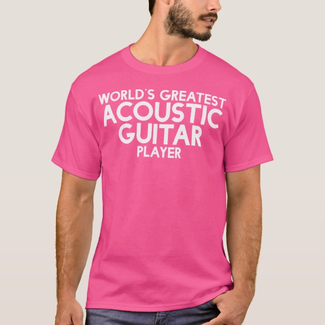 Camiseta Jogador de Violão Acústico Mais Alto do Mundo - In (Frente)