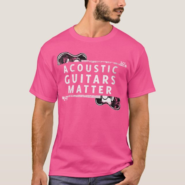 Camiseta Jogador de Violão Acústico Mulheres Mães de Guitar (Frente)