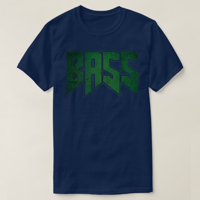 Camiseta Jogador de Violão Bass RockHeavy MetalGrunge Banda (Frente do Design)