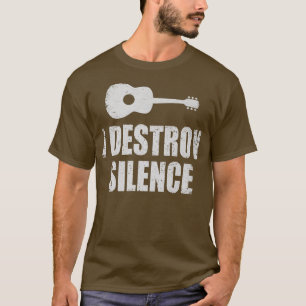 Camiseta Jogador De Violão Engraçado Eu Destruo O Violão De
