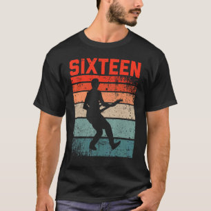 Camiseta Jogador de Violão Guita, garoto de 16 anos, 16 ano