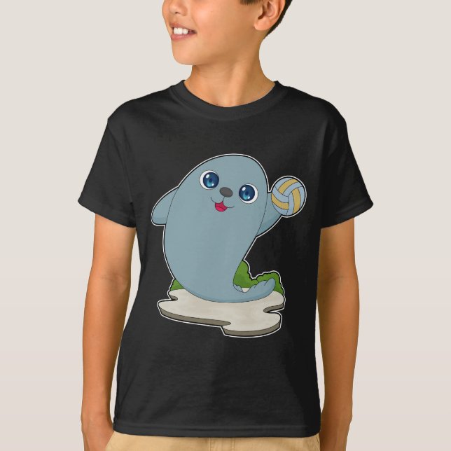 Camiseta Jogador de volei de foca Volei (Frente)