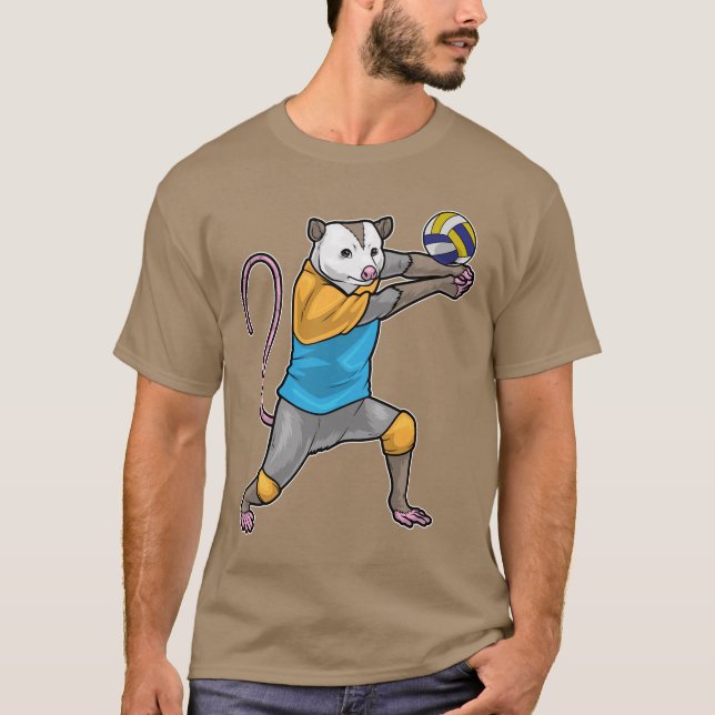 Camiseta Jogador de volei de gambá Volei (Frente)