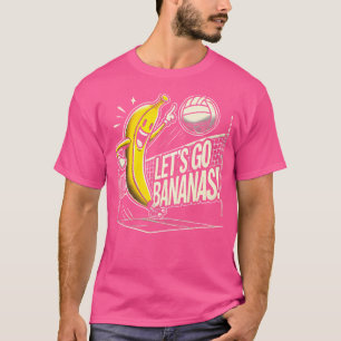 Camiseta Jogador De Voleibol De Bananas De vamos Com Bana E