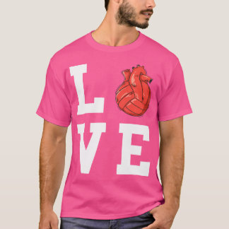 Camiseta Jogador de Voleibol do Coração de Voleibol Praia V