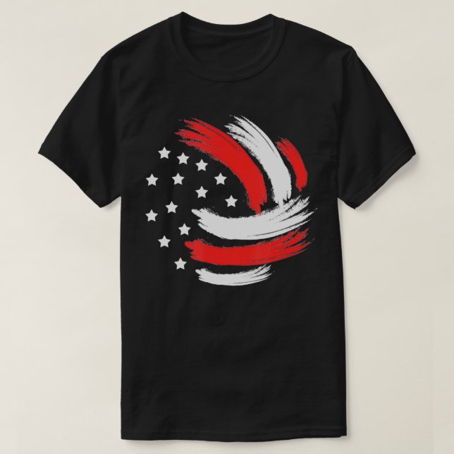 Camiseta Jogador de Voleibol dos EUA (Frente do Design)