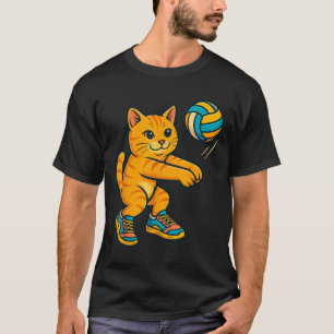 Camiseta Jogador de Voleibol Encantador de Adolescentes T