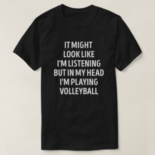 Camiseta Jogador de Voleibol Engraçado