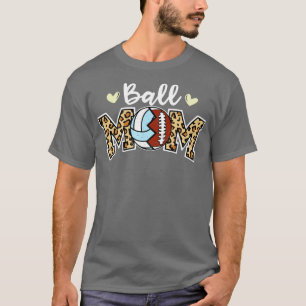 Camiseta Jogador de Voleibol Engraçado da Mãe Leopardo
