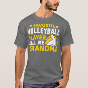 Camiseta Jogador de Voleibol Favorito Me Chame De Avó