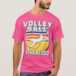 Camiseta Jogador De Voleibol No Esporte De Sangue