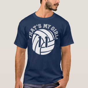 Camiseta Jogador De Voleibol Que Minha Garota Anima O Pai D