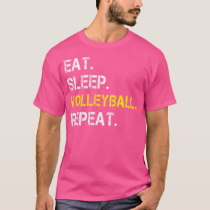 Camiseta Jogador de Voleibol Repetitivo De Sono