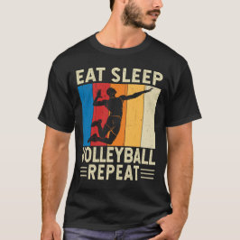 Camiseta Jogador de Voleibol Repetitivo De Sono