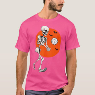 Camiseta Jogador de Voleibol Skeleton Vo