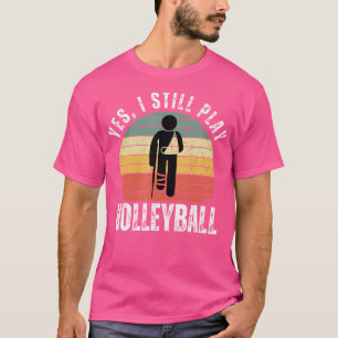 Camiseta Jogador De Voleibol Vintage Sim Eu Ainda Toco Vo