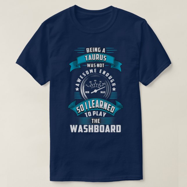 Camiseta Jogador de washboard do Taurus (Frente do Design)