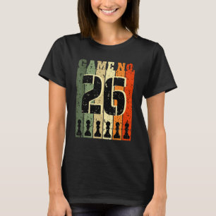 Camiseta Jogador De Xadrez Aniversário 26 Anos Número De Jo