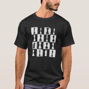 Camiseta Jogador de Xadrez do Conselho de Xadrez Pensava Es