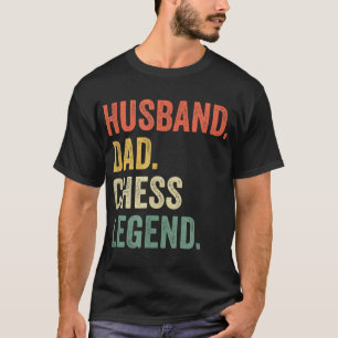 Camiseta Jogador de xadrez engraçado Legenda de xadrez do P