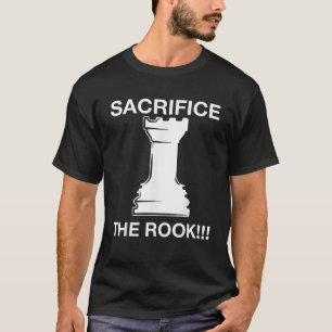 Camiseta Jogador de xadrez engraçado Sacrifica a Memória da