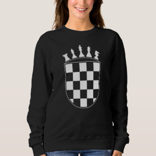 Camiseta Jogador De Xadrez Para Croatas Bandeiras Croatas