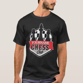 Camiseta Jogador de Xadrez Personalizado com NOME Clube Xeq