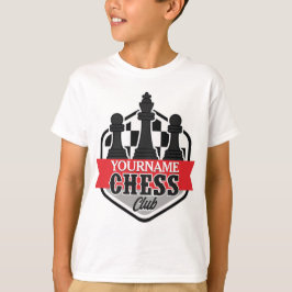 Camiseta Jogador de Xadrez Personalizado com NOME Clube Xeq
