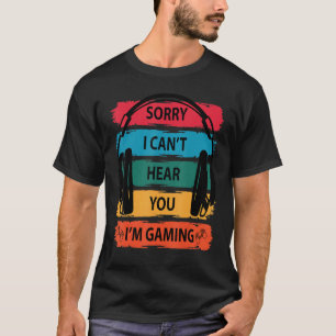 Camiseta Jogador Desculpe Não Posso Ouvir Você Estou Ocupad